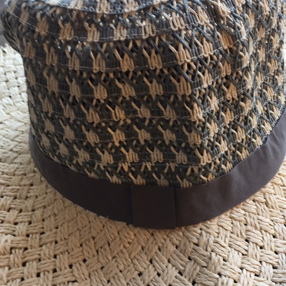 Melrose and Market Panama Pattern Fringe Straw Hat - Picture 2 of 8